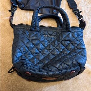 MZ Wallace Quilted Black Crossbody Bag